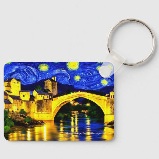 Mostar Bridge, Bosnia-Herzegovina on a key ring