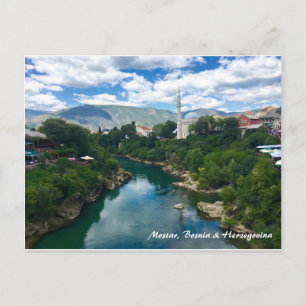 Mostar Colour Postcard with Writing