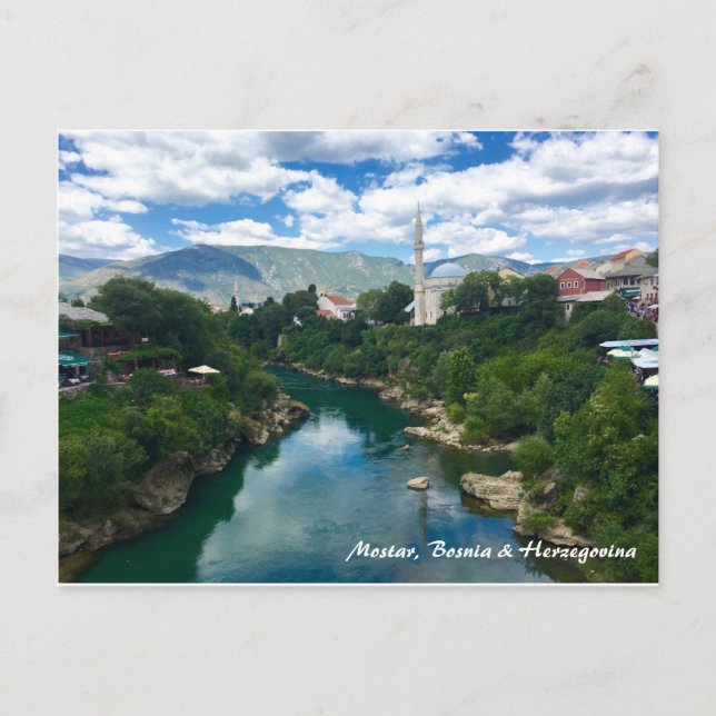 Mostar Colour Postcard with Writing (Front)