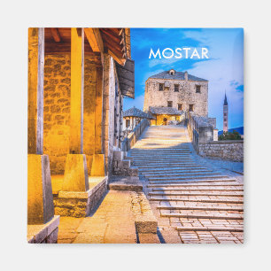 Mostar Old City magnet, Bosnia Magnet