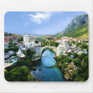 Mostar Old Town Mouse Mat