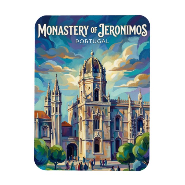 Mosteiro do Jerónimos Portugal Magnet (Vertical)