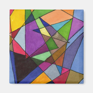 "Mostly Acutes" Abstract Art Magnet