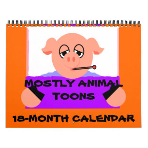 Mostly Animal Toons 18-Month Calendar