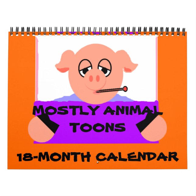 Mostly Animal Toons 18-Month Calendar (Cover)