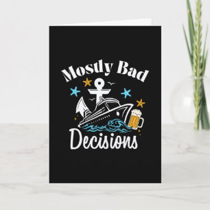 Mostly D Decisions Cruise Booze Card