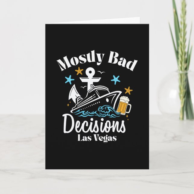 Mostly D Decisions Las Vegas Spring Break  Card (Front)