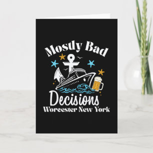 Mostly D Decisions Worcester New York Spring Break Card