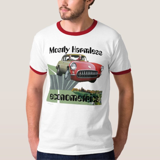Mostly Harmless Econometrics Ringer Shirt (Front)