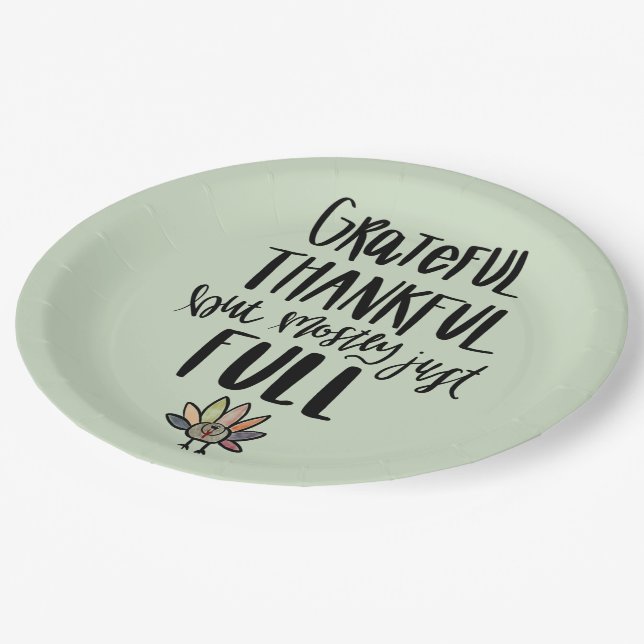 Mostly Just Full Thanksgiving Plate (Angled)