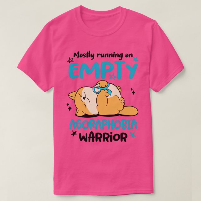 Mostly Running On Empty Agoraphobia Warrior T-Shirt (Design Front)