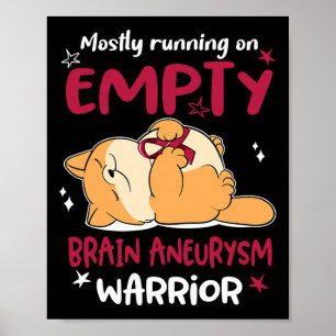 Mostly Running On Empty Brain Aneurysm Warrior  Poster