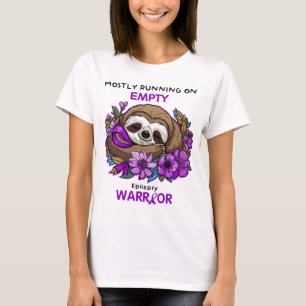 Mostly Running On Empty Epilepsy Warrior T-Shirt