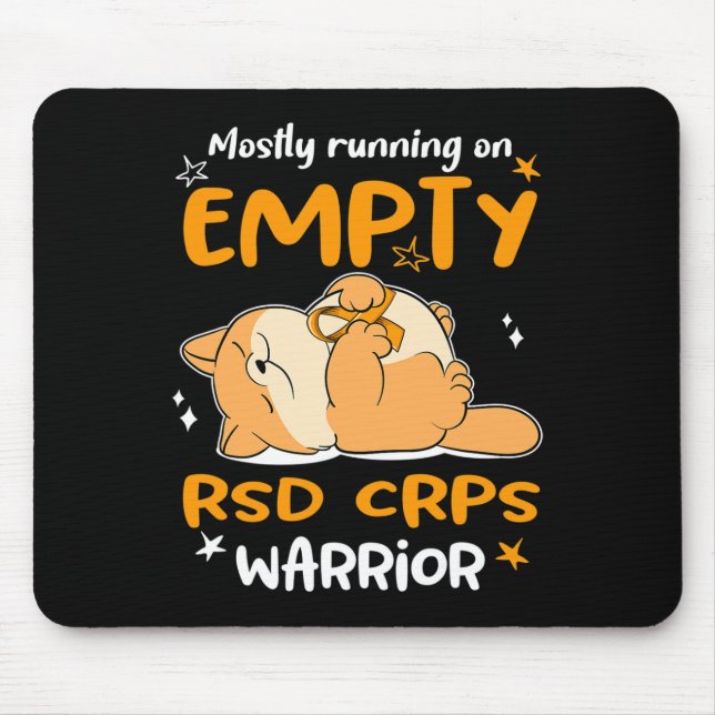 Mostly Running On Empty Rsd Crps Warrior  Mouse Mat (Front)