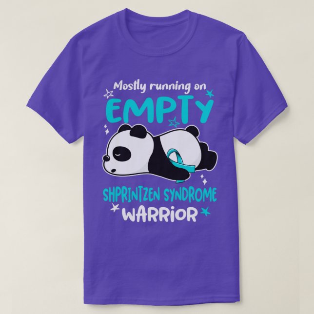 Mostly Running On Empty Shprintzen Syndrome Warrio T-Shirt (Design Front)