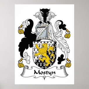 Mostyn Family Crest Poster