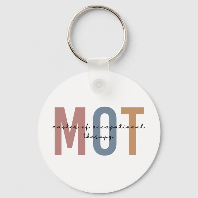 MOT Master Of Occupational Therapy Key Ring (Front)