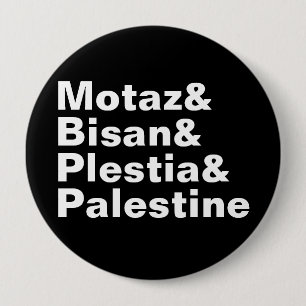 Motaz & Bisan & Plestia & Palestine - free press 10 Cm Round Badge