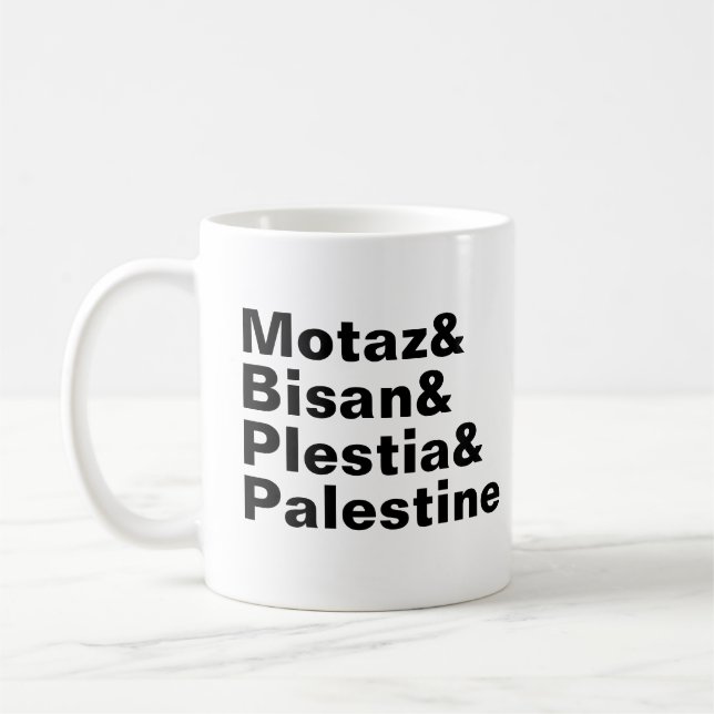 Motaz & Bisan & Plestia & Palestine - free press Coffee Mug (Left)