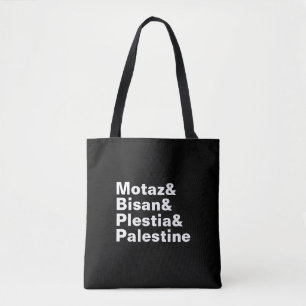 Motaz & Bisan & Plestia & Palestine - free press Tote Bag