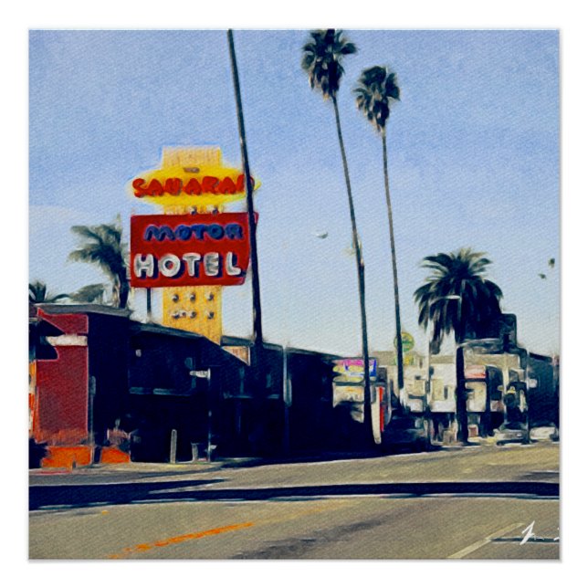 Motel On Sunset Boulevard Perfect poster (Front)