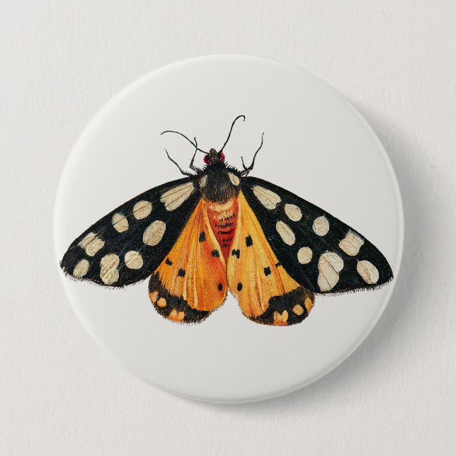 Moth 7.5 Cm Round Badge (Front)