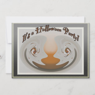 Moth Abstract Halloween Party Invitation