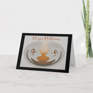 Moth Abstract Happy Halloween Card