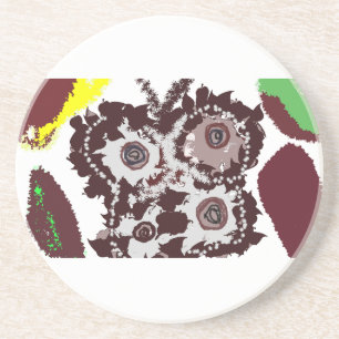 Moth autumn  coaster