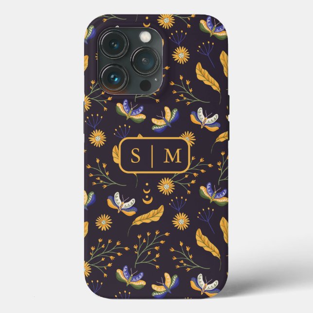 Moth Butterfly pattern Case-Mate iPhone Case (Back)