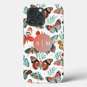 Moth Butterfly pattern iPhone 13 Pro Case