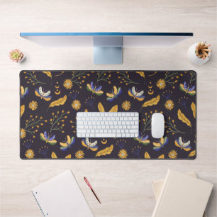 Moth Butterfly Pattern Desk Mat