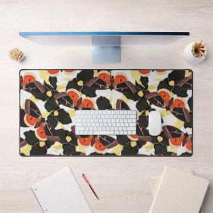 Moth Butterfly Pattern Desk Mat