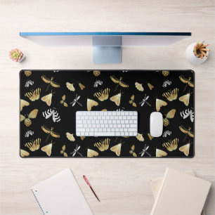 Moth Butterfly Pattern Desk Mat