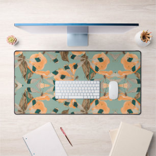 Moth Butterfly Pattern Desk Mat