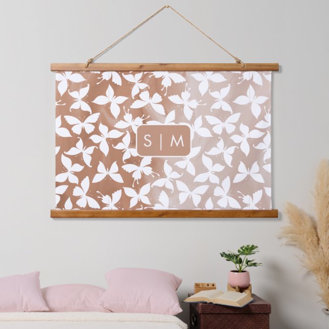 Moth Butterfly pattern Hanging Tapestry (Bedroom)