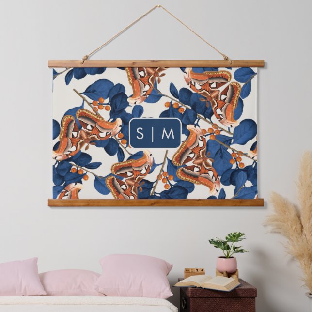 Moth Butterfly pattern Hanging Tapestry (Bedroom)