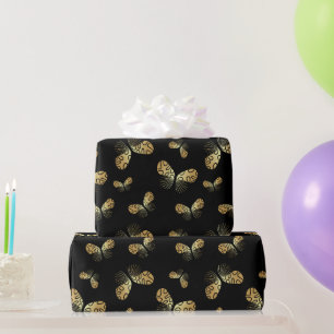 Moth Butterfly Pattern Wrapping Paper