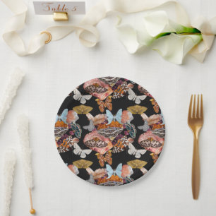 Moth Cotillion   Goblincore Witchy Paper Plate