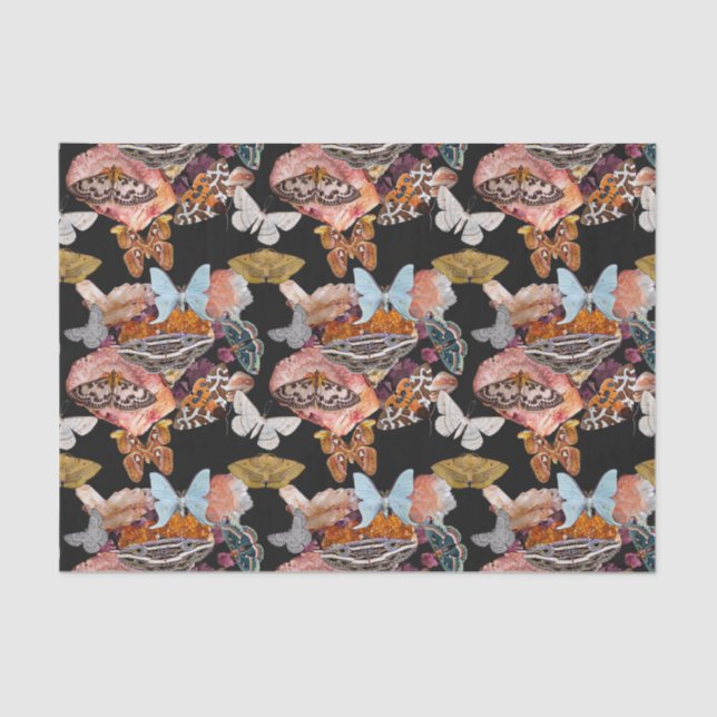 Moth Cotillion | Goblincore Witchy Tissue Paper (Front)