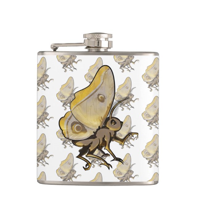 Moth Hip Flask (Front)