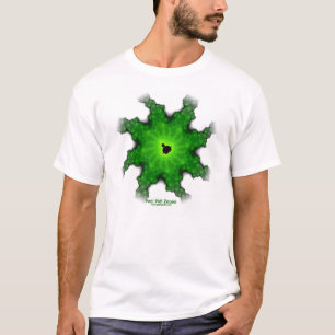 Moth Mandelbrot fractal white tee