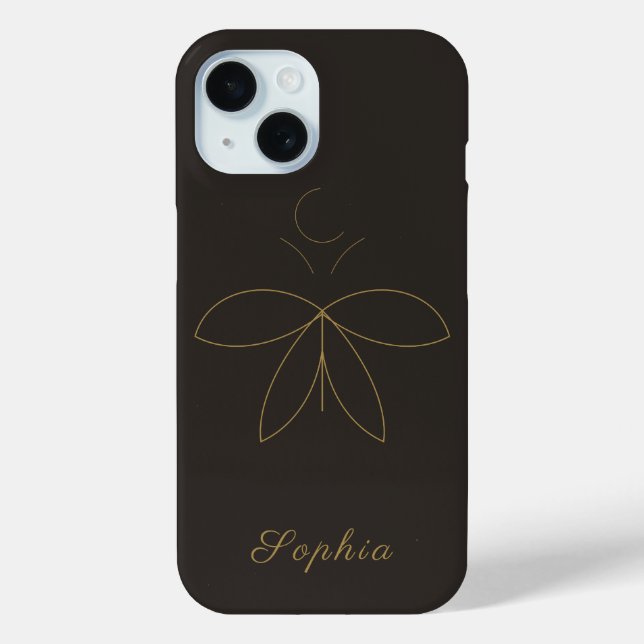 Moth & Moon Case-Mate iPhone Case (Back)