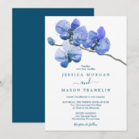 Moth Orchid Wedding Invitation Card