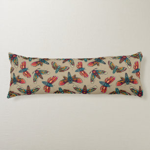 Moth Pattern Body Cushion
