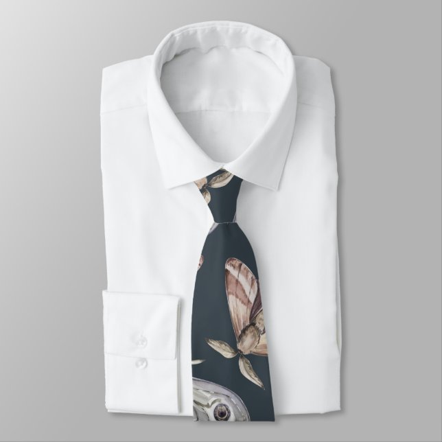Moth Pattern  Tie (Tied)