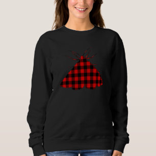 Moth Red Buffalo Plaid Insect Owlet Matching Famil Sweatshirt