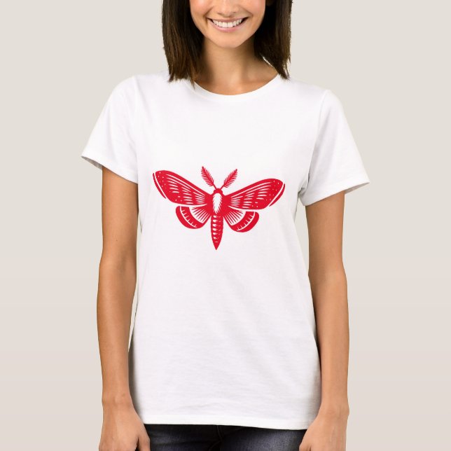 Moth - Red T-Shirt (Front)