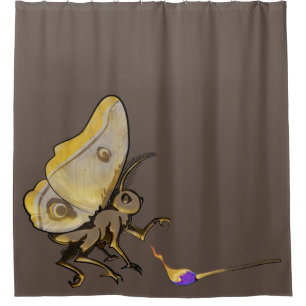 Moth Shower Curtain