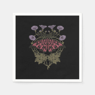 Moth Talisman - Whimsigoth Witchy Art - Colour Ver Napkin